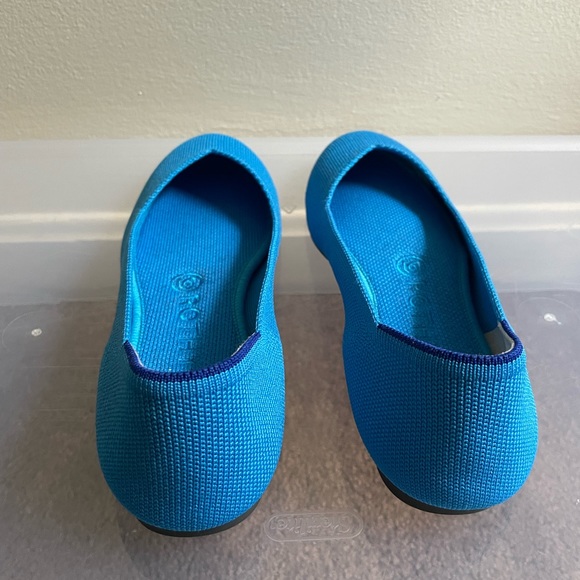 Peacock Rothy’s flats size 7.5 - Picture 3 of 7